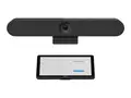 Logitech Tap IP Appliance Room Solutions Huddle + Small Rooms Videokonferansesett (Logitech Rally Bar Huddle, Logitech Tap IP) - grafitt