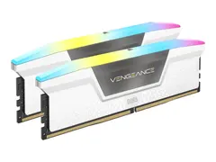 CORSAIR Vengeance RGB - DDR5 - sett 32 GB: 2 x 16 GB - DIMM 288-pin - 6000 MT/s / PC5-24000 - CL36 - ikke-bufret - on-die ECC - hvit