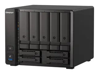 QNAP TS-H973AX-32G - NAS-server 9 br&#248;nner - SATA 6Gb/s - RAID 0, 1, 5, 6, 10, 50, JBOD, 60, RAID TP - RAM 32 GB - 2.5 Gigabit Ethernet / 10 Gigabit Ethernet - iSCSI st&#248;tte