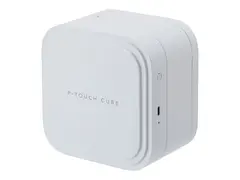 Brother P-Touch Cube Pro PT-P910BT - Etikettskriver termotransfer - Rull (3,6 cm) - 360 dpi - inntil 20 mm/sek - USB 2.0, Bluetooth 5.0 - kutter - hvit