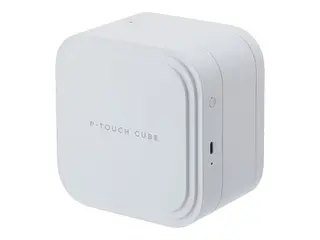 Brother P-Touch Cube Pro PT-P910BT - Etikettskriver termotransfer - Rull (3,6 cm) - 360 dpi - inntil 20 mm/sek - USB 2.0, Bluetooth 5.0 - kutter - hvit