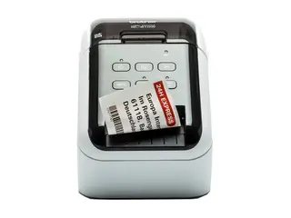 Brother QL-810Wc - Etikettskriver - tofarget (monokrom) direktetermisk - Rull (6,2 cm) - 300 x 600 dpi - inntil 110 etiketter/min - USB 2.0, Wi-Fi(n) - kutter - skinnende svart, hvit