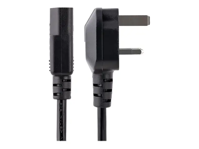 StarTech.com 3ft (1m) UK Computer Power Cable, BS 1363 to C13 Cord...