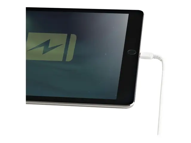StarTech.com 12 in(30cm) Durable White USB-A to Lightning Cable, H...
