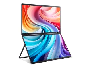 Acer PD193Q Ebmiuux - PD3 Series LCD-skjerm - 19&quot; (18.5&quot; synlig) - portabel - 1920 x 1080 Full HD (1080p) @ 60 Hz - IPS - 250 cd/m&#178; - 4 ms - HDMI, 2xUSB-C - h&#248;yttalere - svart