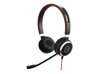Jabra Evolve 40 Stereo - Hodesett - on-ear erstatning - kablet