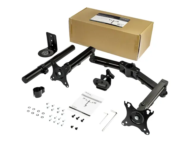 StarTech.com Desk Mount Dual Monitor Arm, Clamp VESA Compatible fo...
