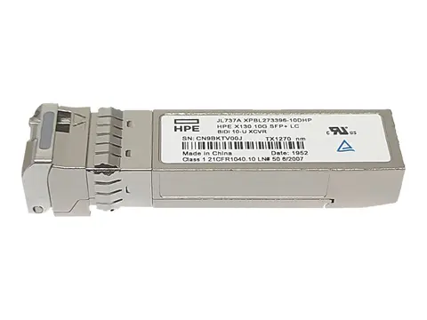 HPE X130 - SFP+ transceivermodul - 10GbE 10GBASE-BiDi - LC-enkeltmodus - opp til 10 km - for P/N: JH953AR, JL585AR, JL587A, JL587AR, JL689A, JL689AR, JQ061AR, JQ074A, JQ074AR, R8M27A
