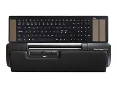 Mousetrapper Delta Extended - Sentral pekeenhet ergonomisk - 7 knapper - kablet - USB - svart - med Mousetrapper Type Keyboard