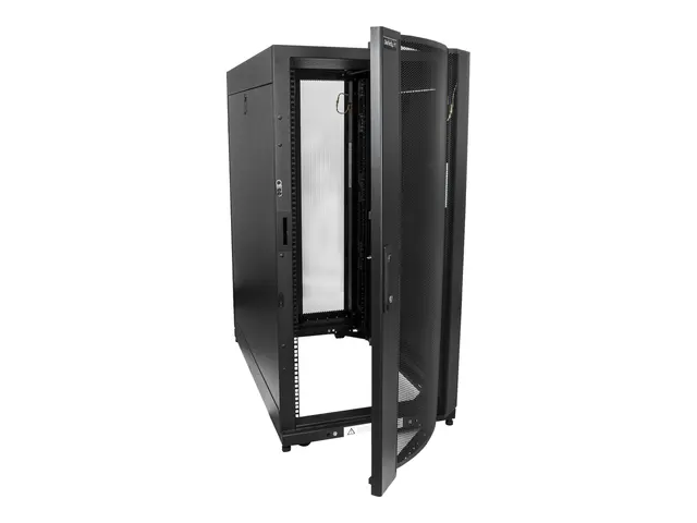 Startech 25U Server Rack Cabinet, 4 Post Adjustable Depth 7" to 35...