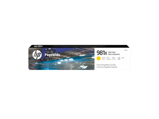 HP 981X - 116 ml - Høy ytelse - gul - original - PageWide - blekkp...