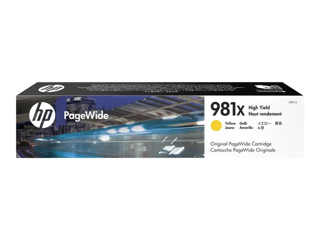 HP 981X - 116 ml - Høy ytelse - gul - original - PageWide - blekkp...