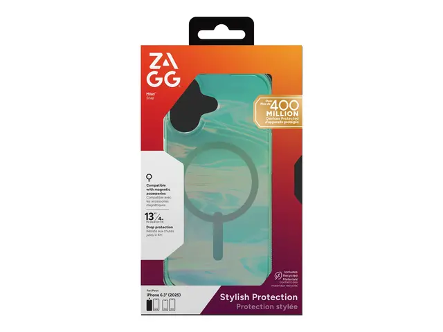 ZAGG Milan Snap - Baksidedeksel for mobiltelefon MagSafe-samsvar g...