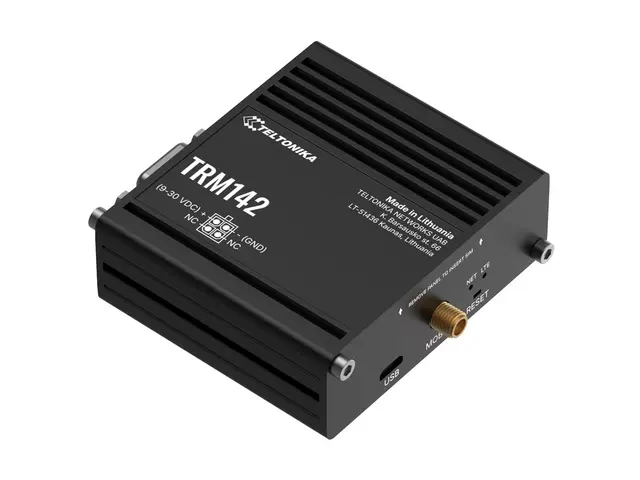 Teltonika TRM142 - Trådløs ruter WWAN 4G, 3G, 2G DIN-skinnemonterb...