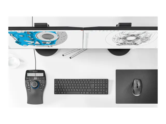 3Dconnexion SpaceMouse Enterprise Kit 2 - 3D-mus ergonomisk høyre-...