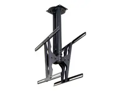 Neomounts PLASMA-C100D - Brakett - full bevegelse for 2 LCD/plasma-paneler - svart - skjermst&#248;rrelse: 37&quot;-75&quot; - takmonterbar