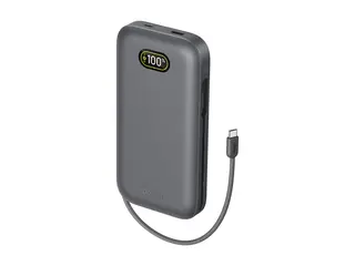 Belkin UltraCharge Pro - Strømbank - 27000 mAh 140 watt - Fast Charge, QC - 2 utgangskontakter (USB, USB-C) - koksgrå