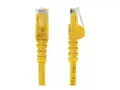 Startech 3m CAT6 Ethernet Cable, 10 Gigabit Snagless RJ45 650MHz 100W PoE Patch Cord, CAT 6 10GbE UTP Network Cable w/Strain Relief, Yellow, Wiring is UL Certified/TIA Category 6 - 24AWG (N6PATC3MYL) - koblingskabel - 3 m - gul