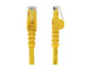 Startech 3m CAT6 Ethernet Cable, 10 Gigabit Snagless RJ45 650MHz 100W PoE Patch Cord, CAT 6 10GbE UTP Network Cable w/Strain Relief, Yellow, Wiring is UL Certified/TIA Category 6 - 24AWG (N6PATC3MYL) - koblingskabel - 3 m - gul