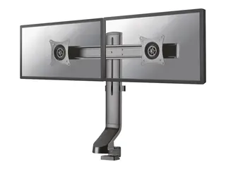 Neomounts FPMA-D860D - Monteringssett full bevegelse - for 2 LCD-skjermer - svart - skjermst&#248;rrelse: 10&quot;-27&quot; - klemmemonterbar, malje, skrivebordsmonterbar