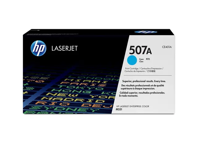 HP 507A - Cyan original LaserJet tonerpatron (CE401A) for Color En...