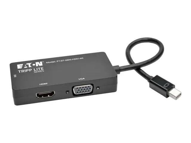 Eaton Tripp Lite Series 6in Mini DisplayPort to VGA / DVI HDMI Ada...