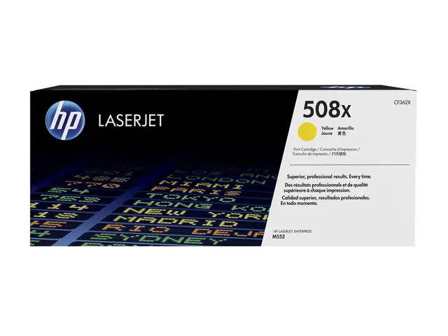 HP 508X - Høy ytelse - gul - original - LaserJet - tonerpatron (CF...