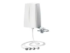 QuWireless QuOmni 7V-4 - Antenne - Kuppel Wi-Fi - 6 dBi (for 2,4 - 2,5 GHz), 7,5 dBi (for 5 GHz), 7,5 dBi (for 7 GHz) - rundtstrålende - innendørs / utendørs