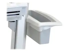 Ergotron SV40 Basket and Handle Kit Monteringskomponent (håndtak, kurv) - plastikk, metall - grå, hvit - for StyleView EMR Laptop Cart, SV40