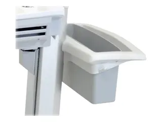 Ergotron SV40 Basket and Handle Kit - Monteringskomponent (håndtak, kurv) plastikk, metall - grå, hvit - for StyleView EMR Laptop Cart, SV40