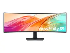 Samsung ViewFinity S9 S49F950UAU - S95UF Series LED-skjerm - kurvet - USB - 49&quot; - 5120 x 1440 Dual Quad HD @ 120 Hz - VA - 350 cd/m&#178; - 3000:1 - DisplayHDR 400 - 5 ms - 2xHDMI, DisplayPort, USB-C - h&#248;yttalere - svart