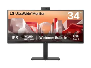 LG UltraWide 34BA85QE-B - LED-skjerm kurvet - 34" - 3440 x 1440 WQHD @ 60 Hz - IPS - 300 cd/m² - 1000:1 - HDR10 - 5 ms - 2xHDMI, DisplayPort, USB-C - høyttalere
