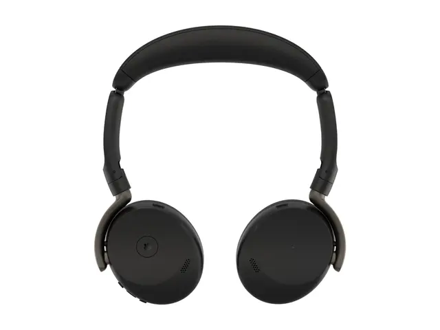 Jabra Evolve3 65 Flex MS - Hodesett - on-ear Bluetooth - trådløs, kablet - aktiv støydemping - USB-C via Bluetooth-adapter, USB-C - svart - Certified for Microsoft Teams, Zoom Certified, Works With Google Meet, MFi Certified 