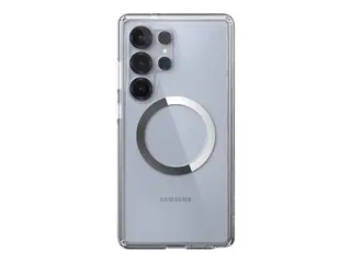 Speck Presidio Perfect-Clear Magnet - Baksidedeksel for mobiltelefon hard polykarbonat, bl&#248;t termoplastpolyuretan (TPU) - blank, krom - for Samsung Galaxy S25 Ultra