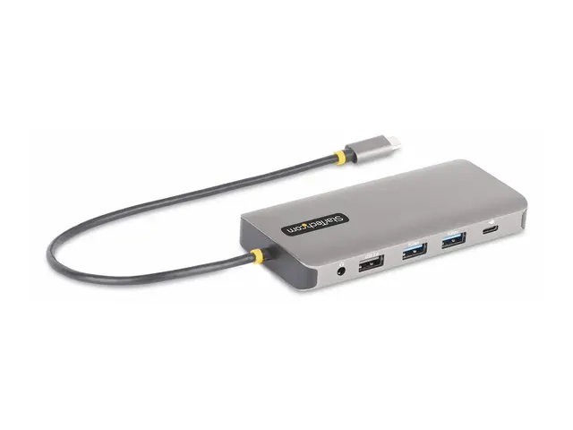 StarTech.com USB-C Triple-Monitor Multiport Adapter, HDMI/DP/Card ...