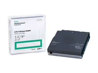 HPE Ultrium WORM Data Cartridge LTO Ultrium WORM 7 - 6 TB / 15 TB - påskrivningsetiketter