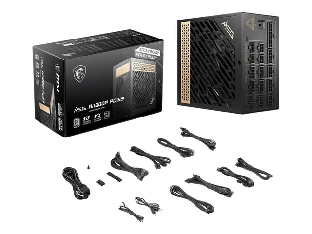 MSI MEG Ai1300P PCIE5 - Strømforsyning (intern) ATX12V / EPS12V 80...