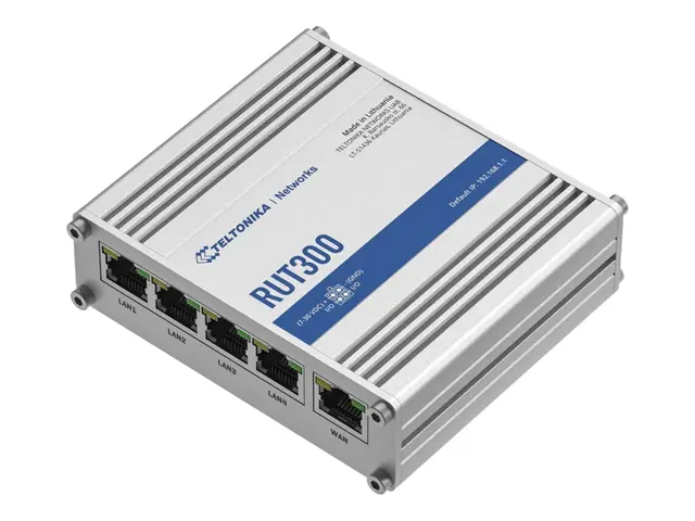 Teltonika RUT300 - Ruter 5-port svitsj DIN-skinnemonterbar, overfl...