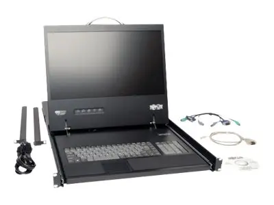 Eaton Tripp Lite Series 8-Port Rack Console Cat5 KVM Switch 1U RM ...