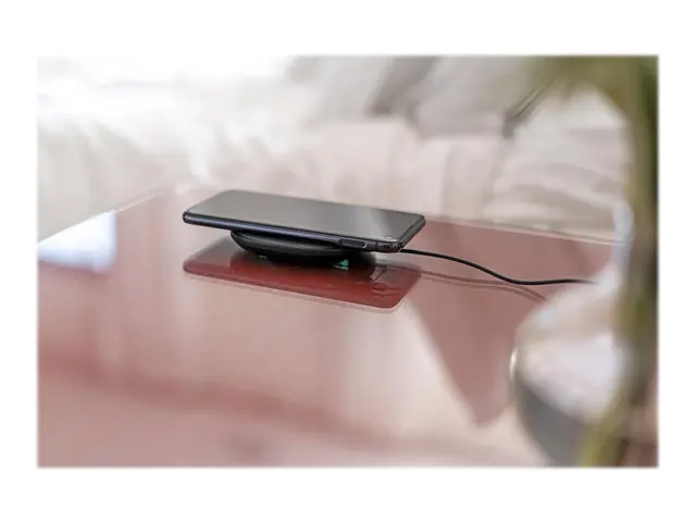 mophie - Trådløs ladepute + AC-strømadapter - 15 watt - svart - Eu...