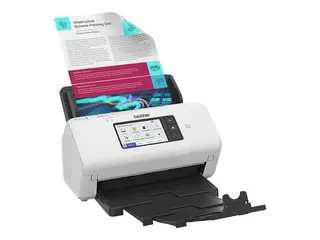 Brother ADS-4700W - Dokumentskanner Dobbel CIS - Dupleks - A4 - 600 dpi x 600 dpi - inntil 40 spm (mono) / inntil 40 spm (farge) - ADF (80 ark) - inntil 6000 skann pr. dag - USB 3.0, LAN, Wi-Fi(n), USB 2.0 (Host)