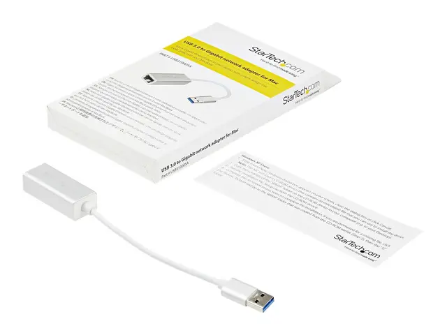 StarTech.com USB 3.0 to Gigabit Network Adapter - Silver - Sleek A...