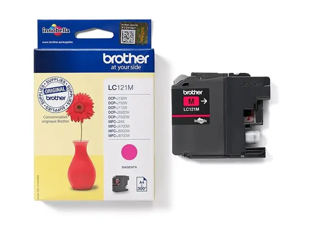 Brother LC121M - Magenta - original - blekkpatron - for Brother DC...