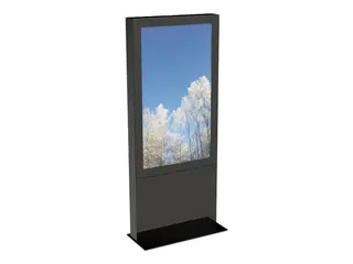 HI-ND Single Totem Touch 55&quot; - Stativ - for LCD-skjerm svart - skjermst&#248;rrelse: 55&quot; - plassering p&#229; gulv - for Samsung QM55R-T