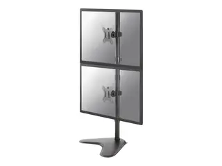 Neomounts FPMA-D550DDV - Stativ - for 2 LCD-skjermer svart - skjermst&#248;rrelse: 10&quot;-32&quot; - skrivebordsstativ, skrivebordsmonterbar