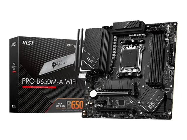 MSI PRO B650M-A WIFI - Hovedkort micro ATX Socket AM5 AMD B650 Chi...