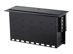Startech Dual-Module Conference Table Connectivity Box-Customizable Monteringsplate - svart