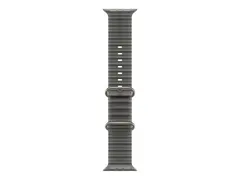 Apple - Bånd for smart armbåndsur - 49 mm, naturlig titanfinish 130 - 200 mm - gjennomskinnelig sort
