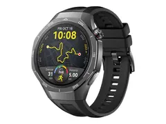 Huawei Watch GT 5 Pro - 46 mm - titan smartklokke med stropp - fluorelastomer - h&#229;ndleddst&#248;rrelse: 140-210 mm - display 1.43&quot; - NFC, Bluetooth - 81 g - svart