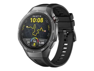 Huawei Watch GT 5 Pro - 46 mm - titan - smartklokke med stropp fluorelastomer - håndleddstørrelse: 140-210 mm - display 1.43" - NFC, Bluetooth - 81 g - svart